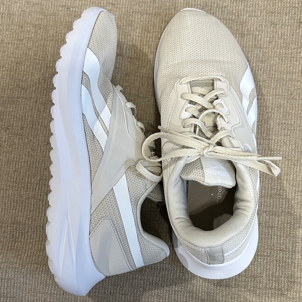 Reebok Cream and White Athletic Shoes Women’s size 9